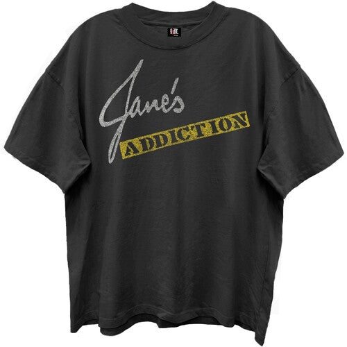 Jane's Addiction - Logo Collage - Giant Vintage T-Shirt - Black - Adult Shirt