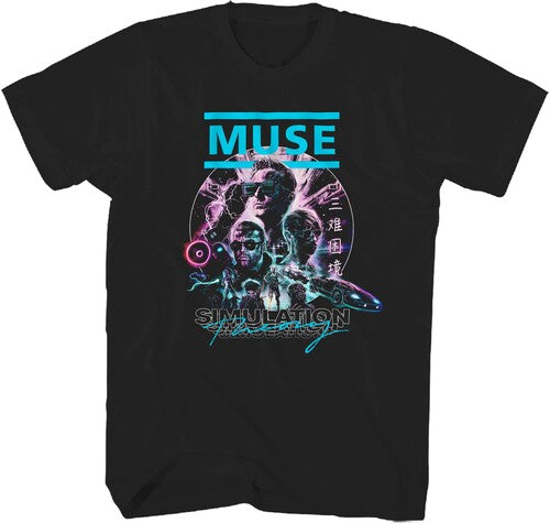 Muse - Simulation Theory T-Shirt - Black - Adult Shirt
