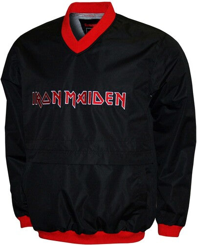 Iron Maiden - Eddie Logo - Water Resistant Pullover Windshell - Black - Outerwear