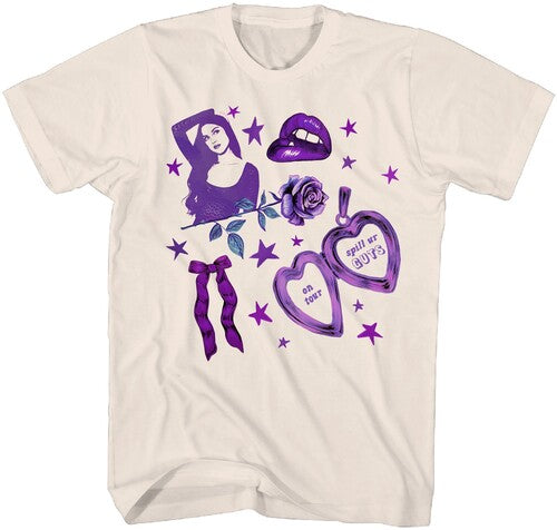 Olivia Rodrigo - Tour Collage T-Shirt - Tan - Adult Shirt