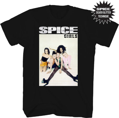 Spice Girls - Group Photo - Black / Glitter - Adult Shirt