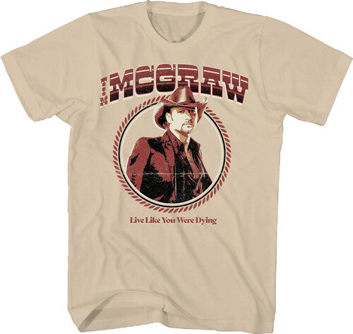 Tim McGraw - Live Like You Were Dying T-Shirt - Sand - Sand