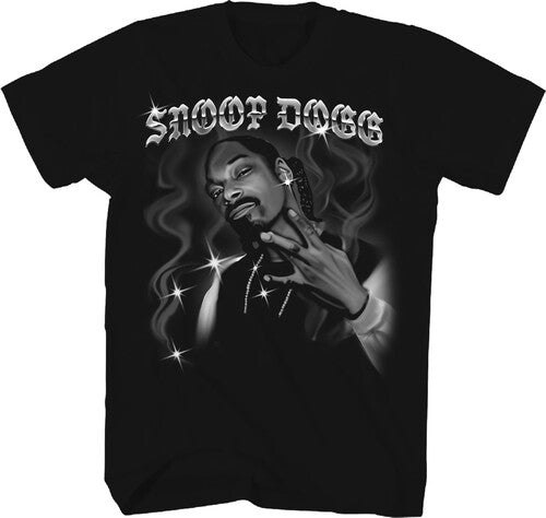 Snoop Dog - Air Brush T-Shirt - Black - Adult Shirt