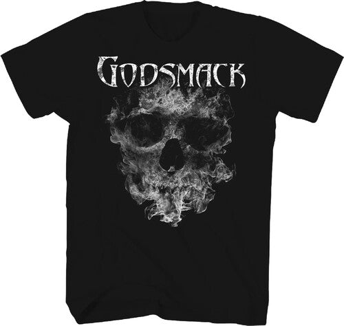 Godsmack - Smoking Skull T-Shirt - Black - Adult Shirt