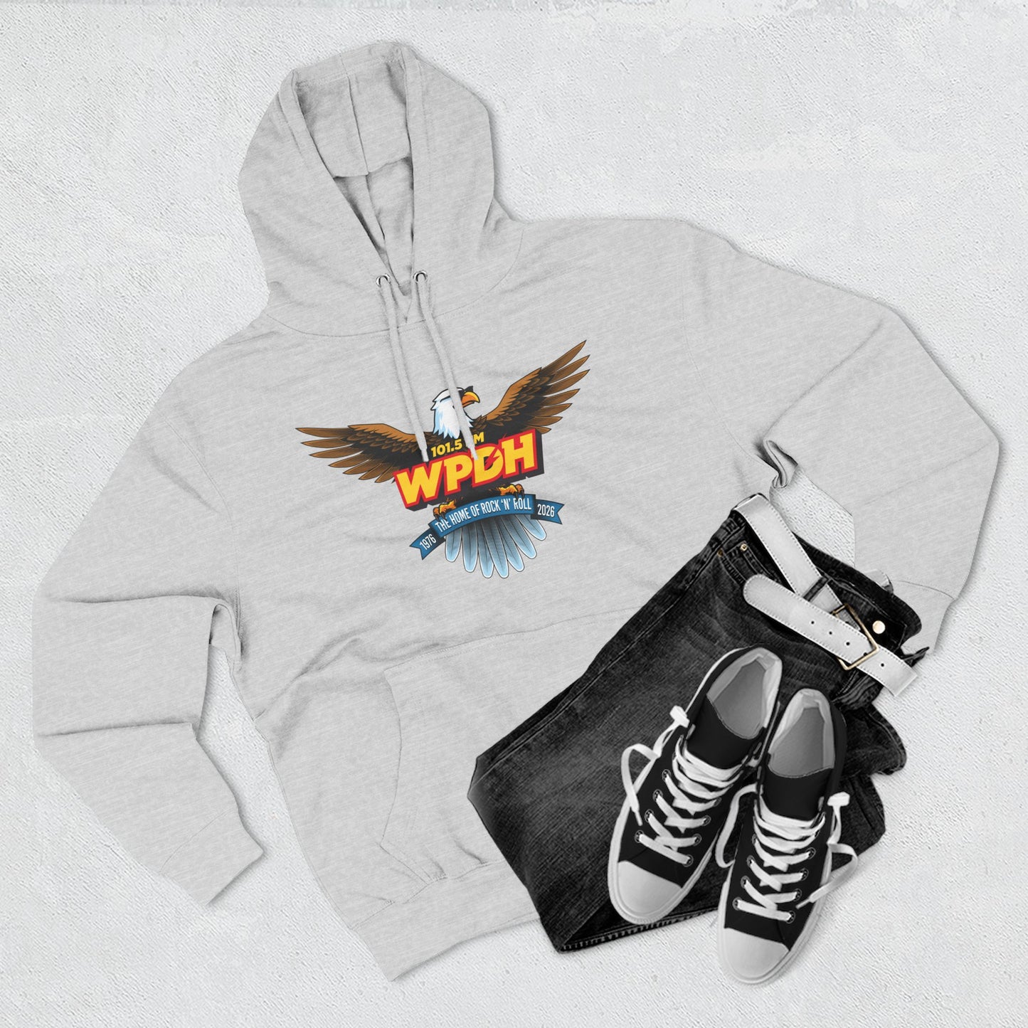 WPDH 50th Anniversary Three-Panel Fleece Hoodie