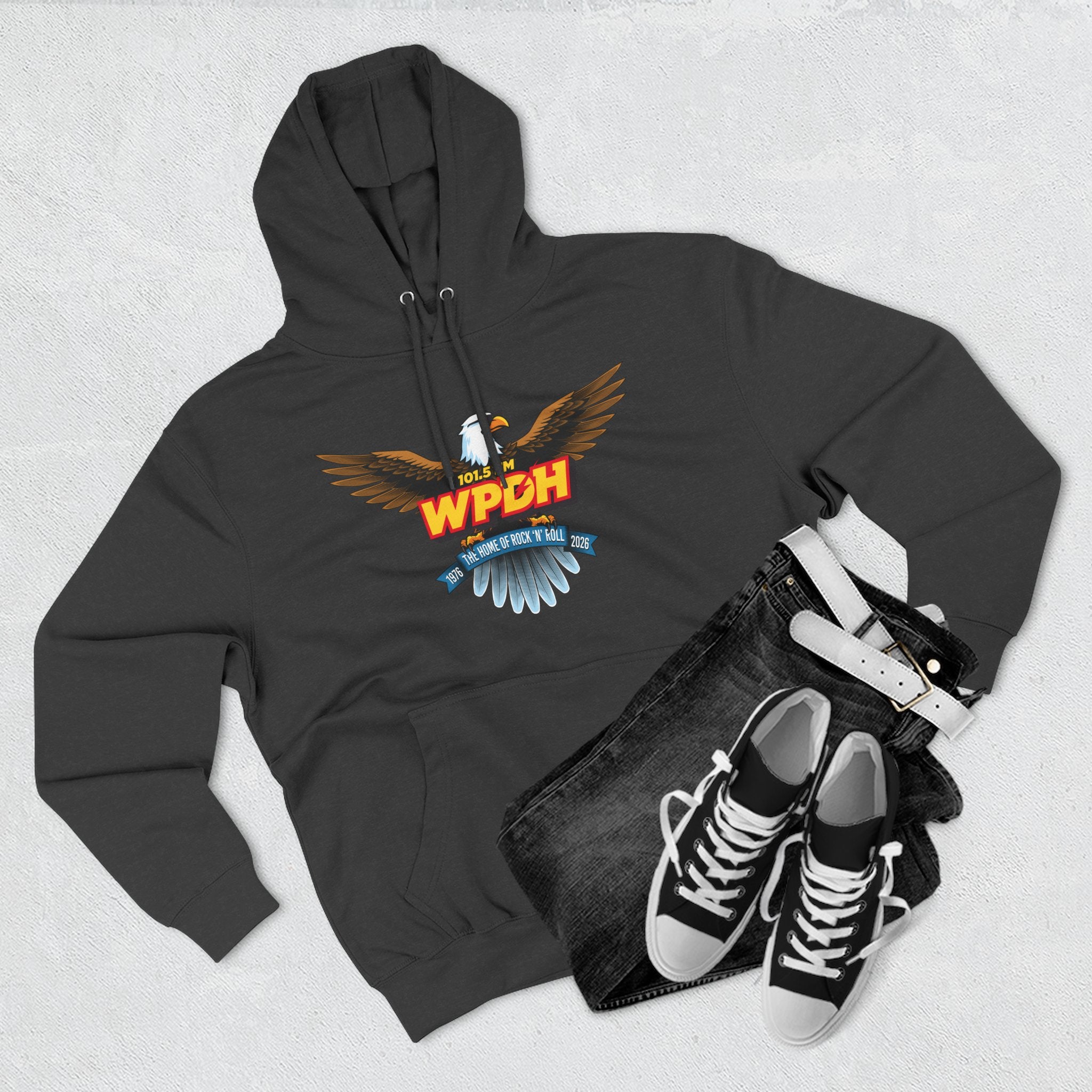 WPDH 50th Anniversary Three-Panel Fleece Hoodie