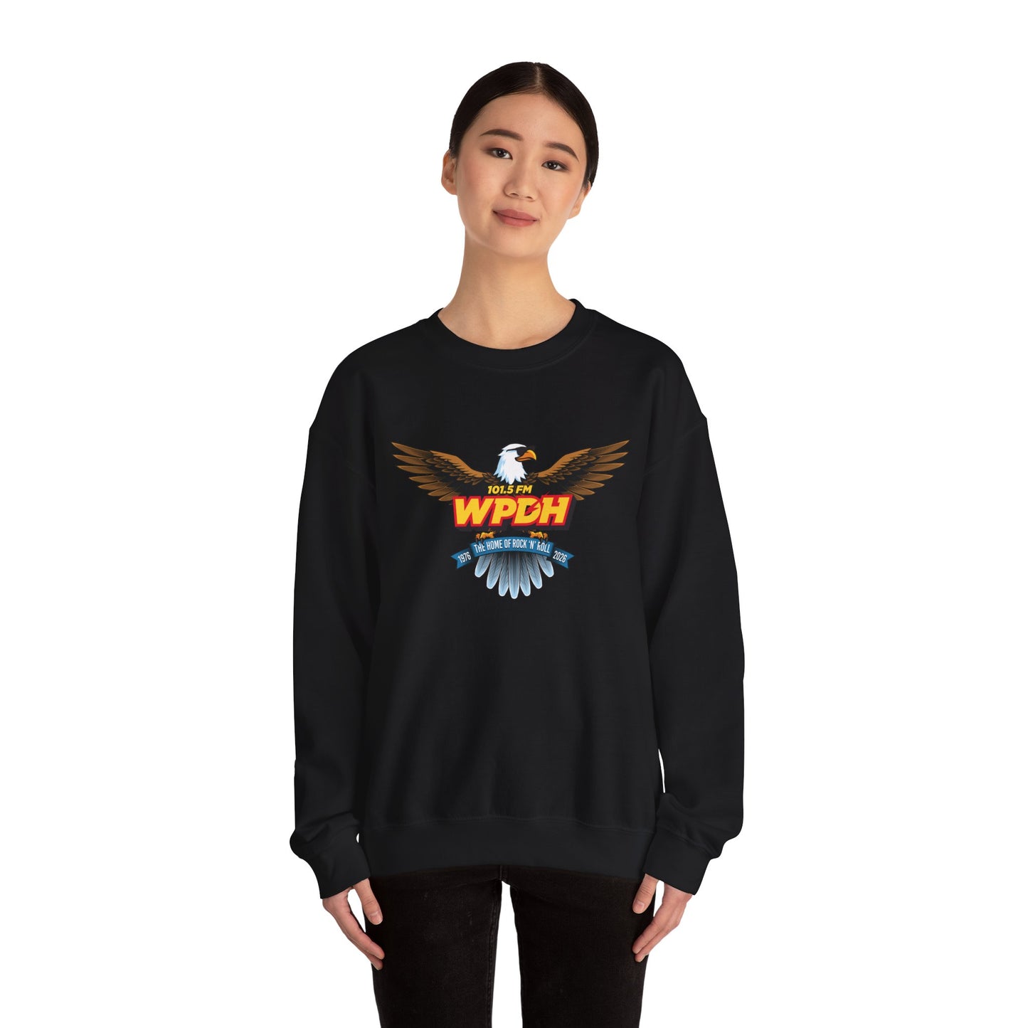 WPDH 50th Anniversary Logo Unisex Heavy Blend™ Crewneck Sweatshirt