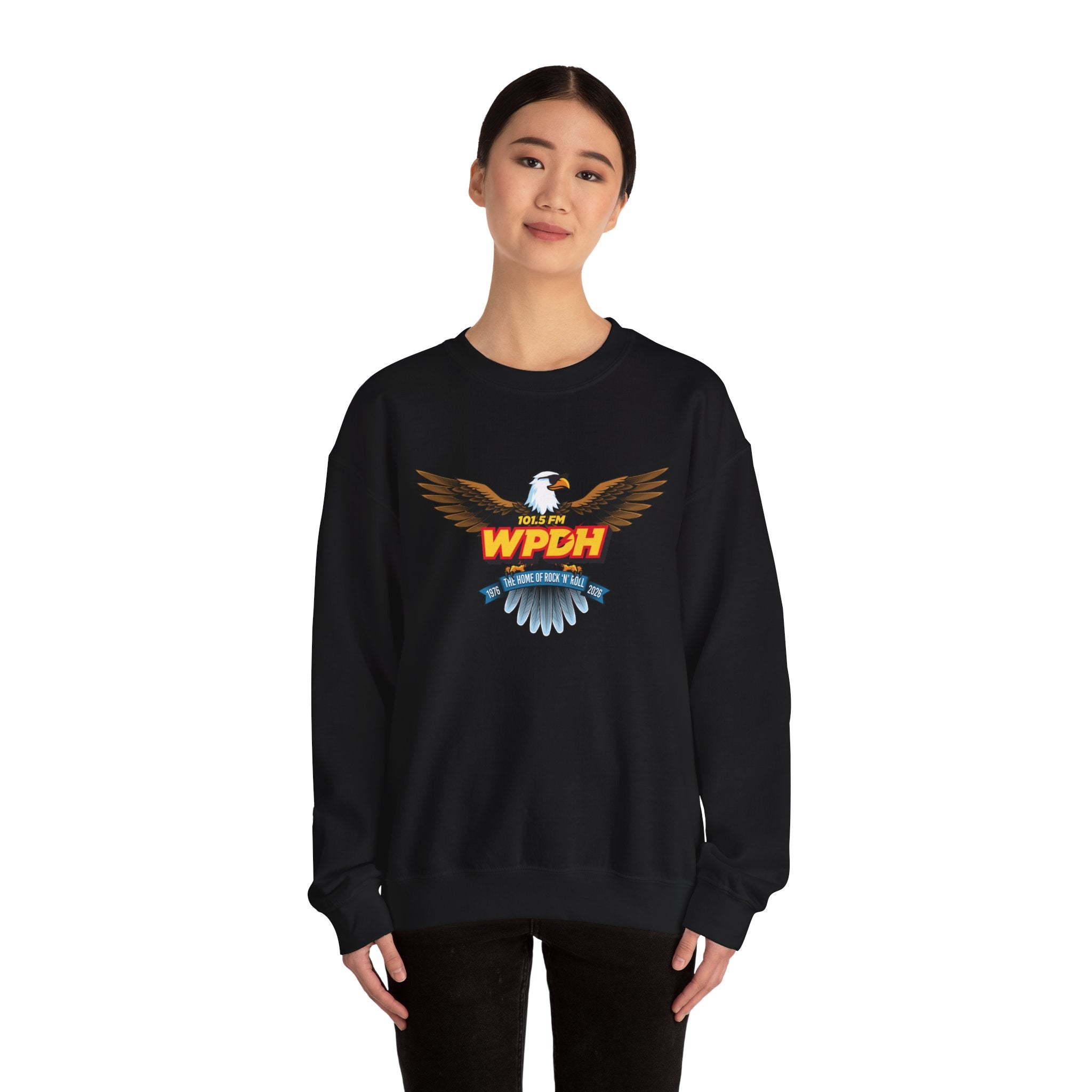 WPDH 50th Anniversary Logo Unisex Heavy Blend™ Crewneck Sweatshirt