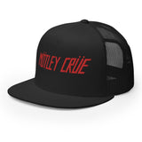 MERCHMOMENT Motley Crue Classic Logo Embroidered Trucker Hat [Apparel]