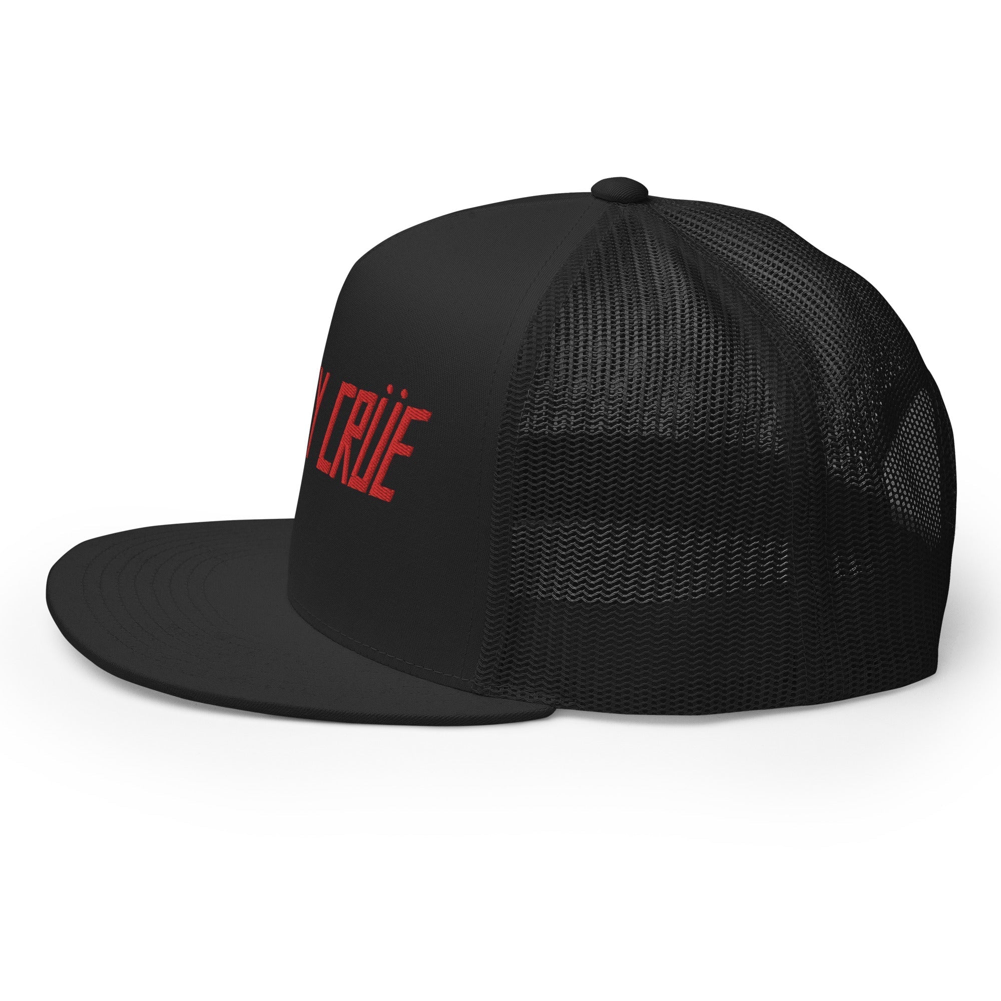 MERCHMOMENT Motley Crue Classic Logo Embroidered Trucker Hat [Apparel]