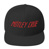 MERCHMOMENT Motley Crue Classic Logo Red Embroidered Snap Back Hat [Apparel]