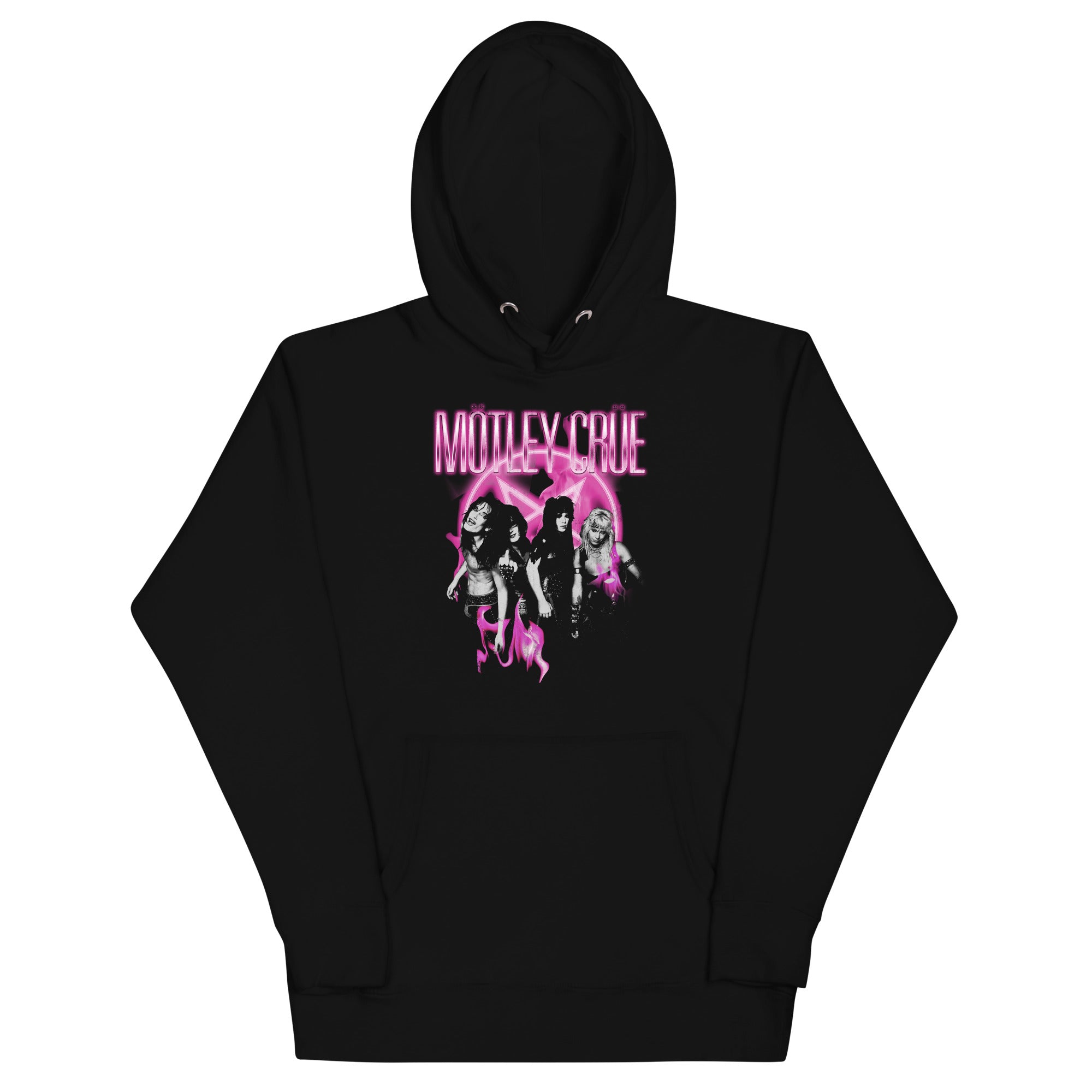 MERCHMOMENT Motley Crue - Neon Pink Hoodie [Apparel]