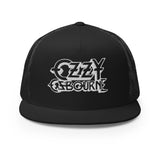 MERCHMOMENT Ozzy Osborne White Logo Embroidered Trucker Hat [Apparel]