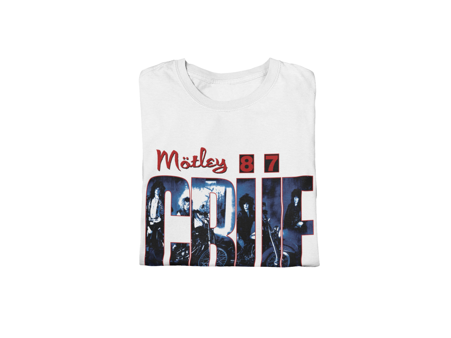 MERCHMOMENT Motley Crue - 1987 Tour Vintage Jumbo Print T-Shirt [Apparel]