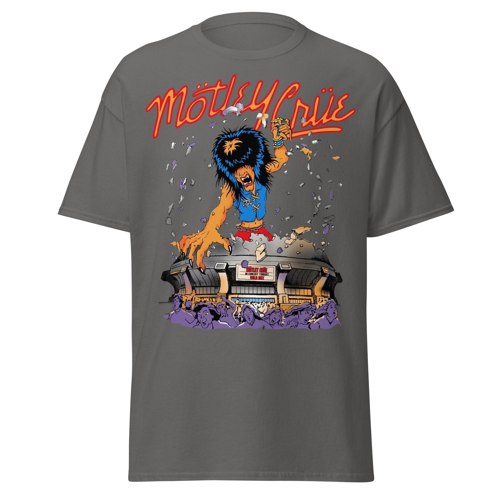 MERCHMOMENT Motley Crue Allister Dome Jumbo Print T-shirt [Apparel]