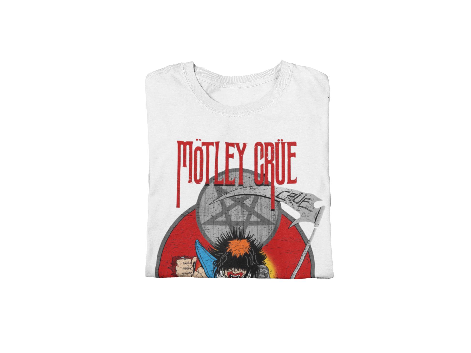 MERCHMOMENT Motley Crue Allister Reaper Jumbo Print T-shirt [Apparel]