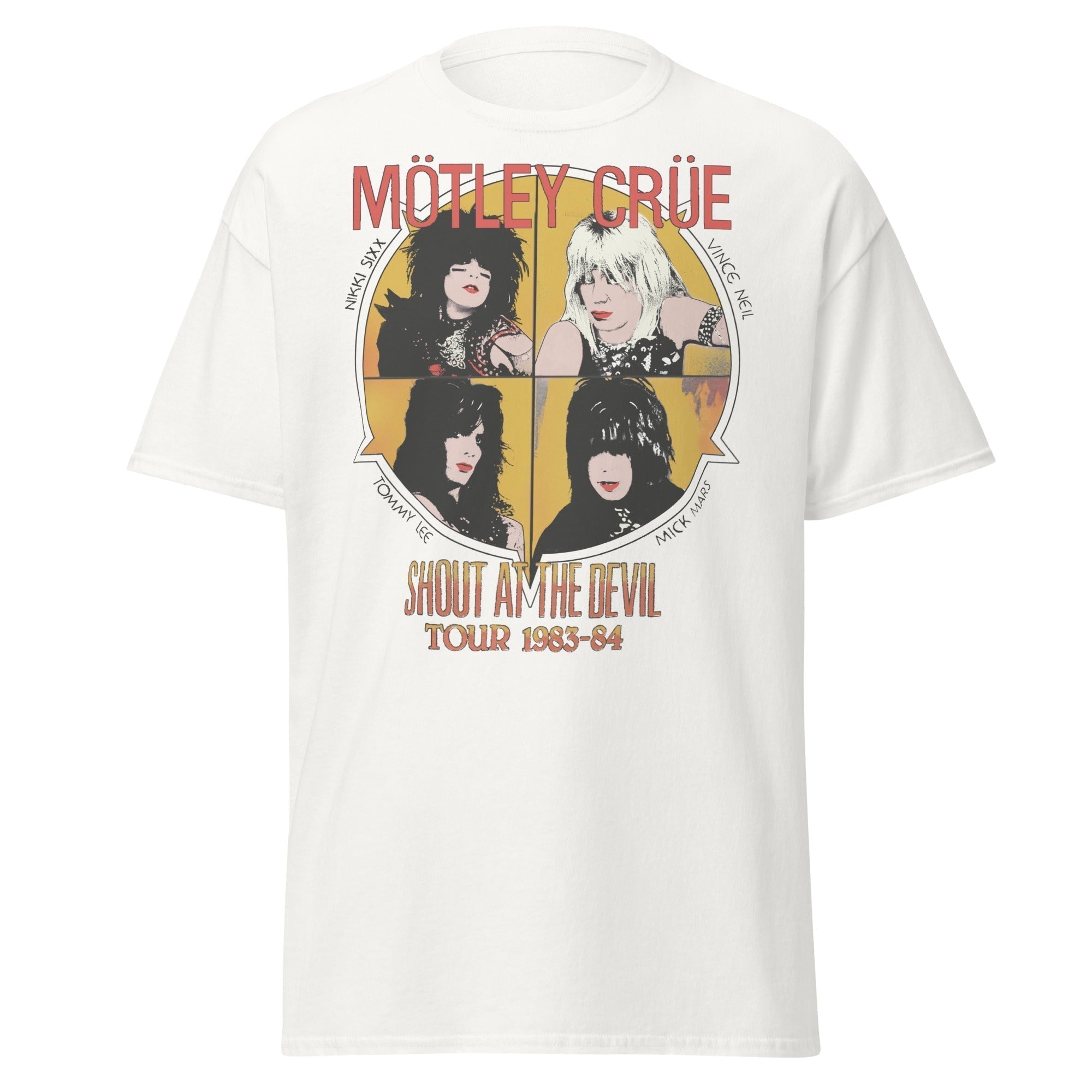 MERCHMOMENT Motley Crue - Shout 83/84 Tour Jumbo Print T-Shirt [Apparel]