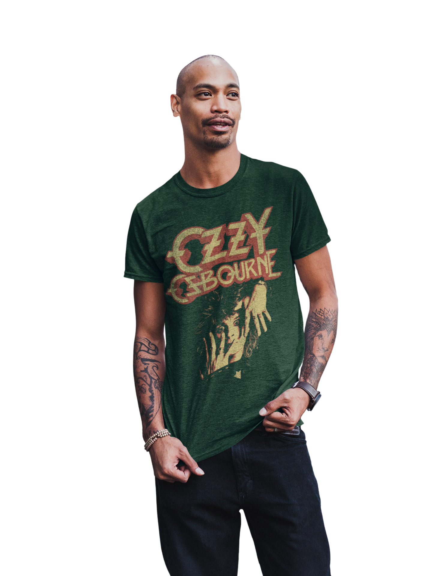 MERCHMOMENT Ozzy Osbourne - Late 80s Vintage Ozzy Jumbo Print T-Shirt [Apparel]