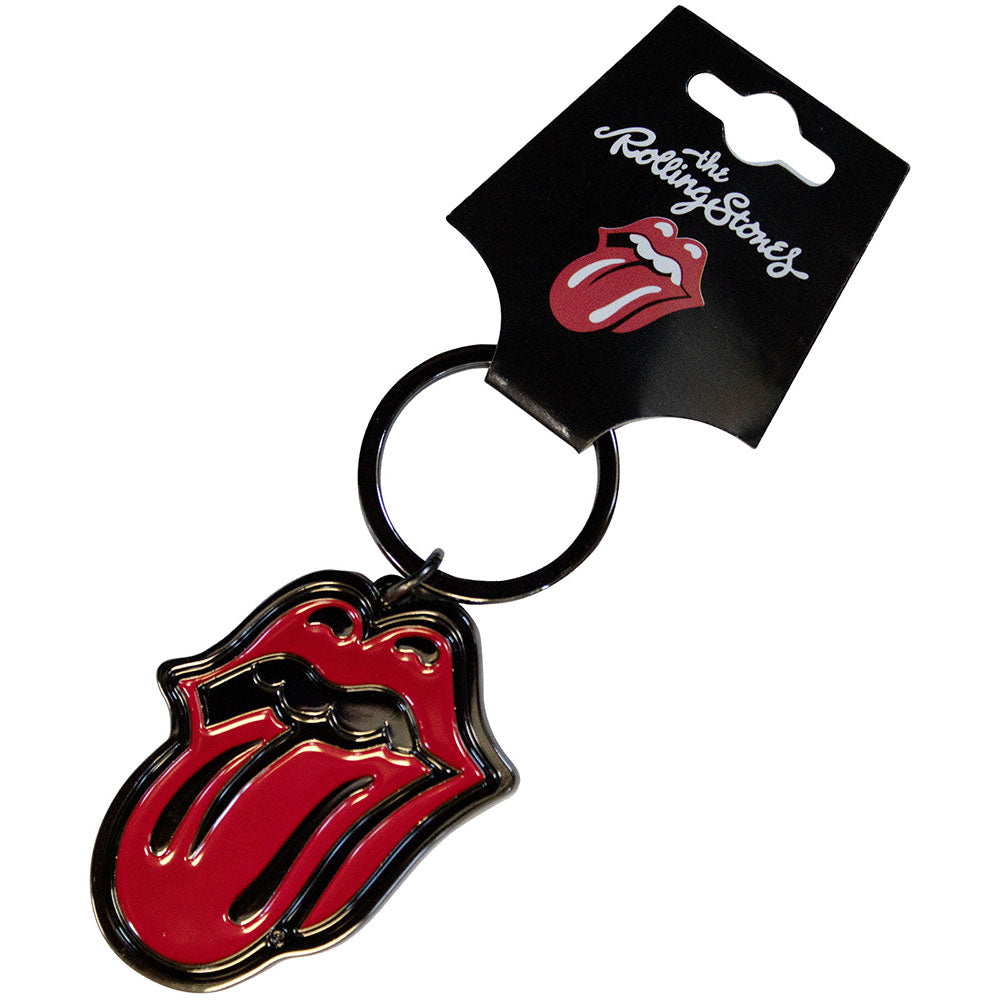 The Rolling Stones Classic Tongue Black [Keychain]